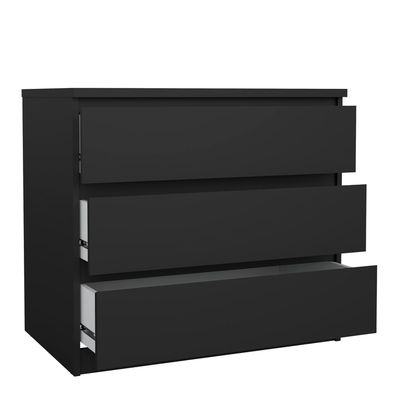 Naia Chest of 3 Drawers – Matt Black – image 4