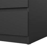 Naia Chest of 3 Drawers – Matt Black – image 8