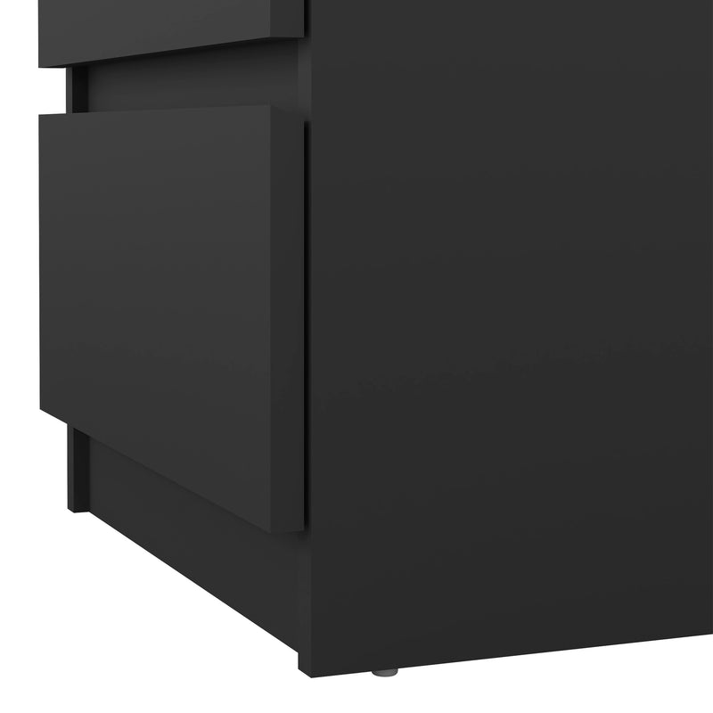 Naia Bedside 3 Drawers – Matt Black – image 7