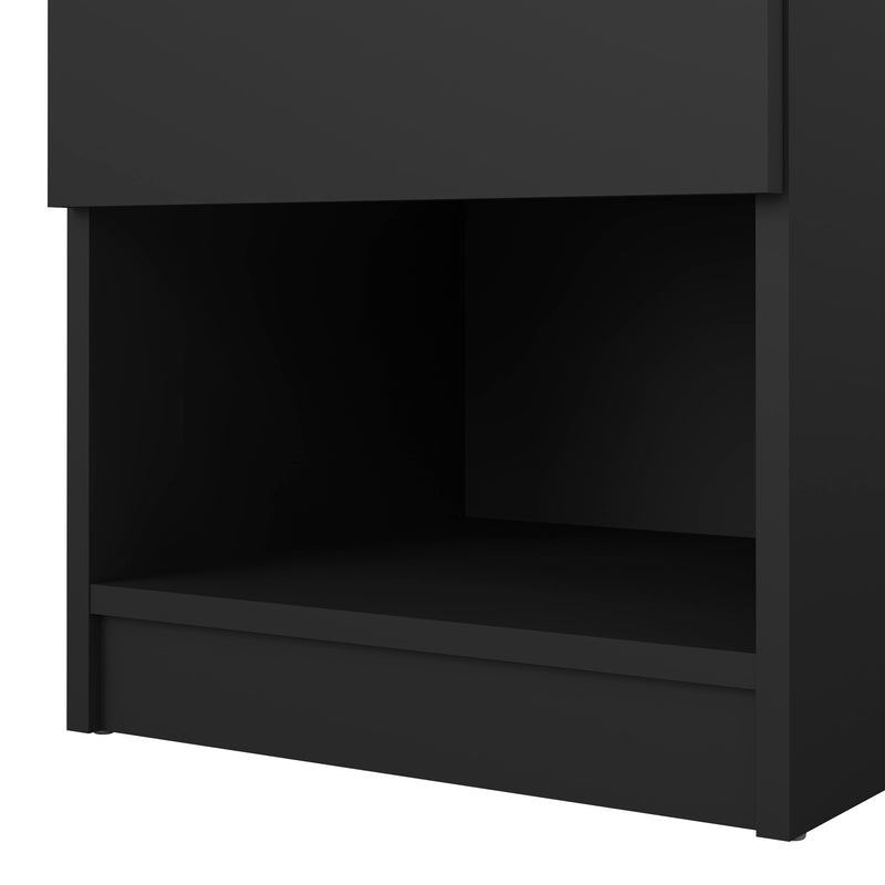 Naia Bedside 1 Drawer 1 Shelf – Matt Black – image 8