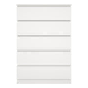 Naia Chest of 5 Drawers – White – image 2