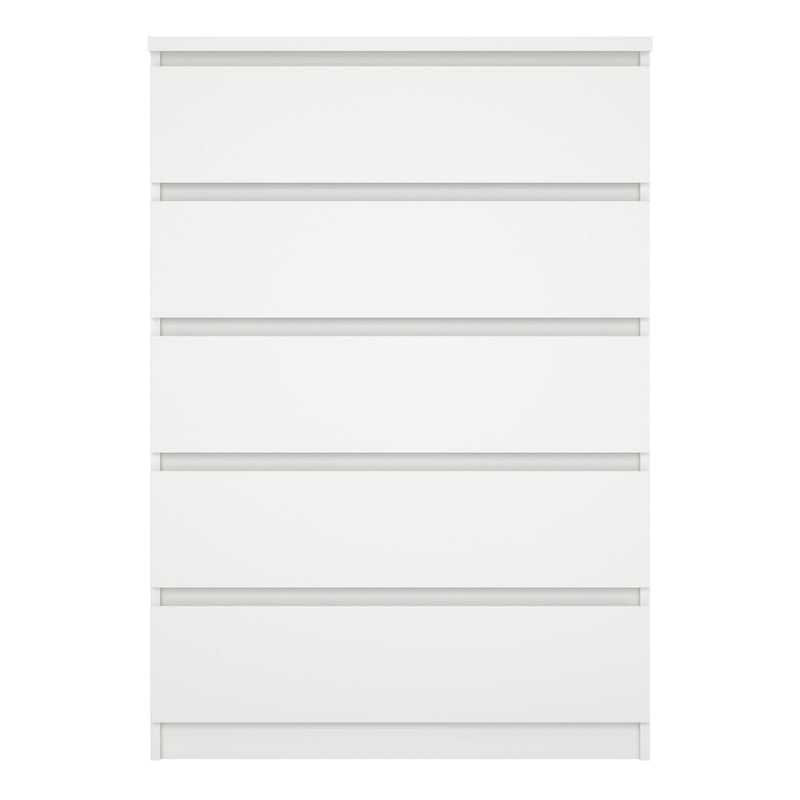 Naia Chest of 5 Drawers – White – image 2