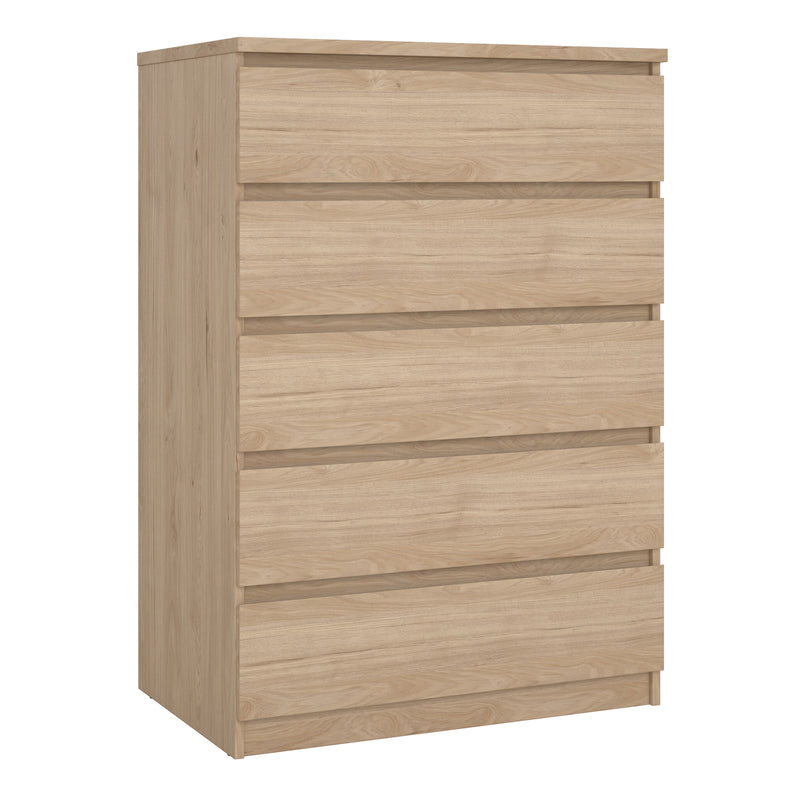 Naia Chest of 5 Drawers – Hickory Oak – image 1