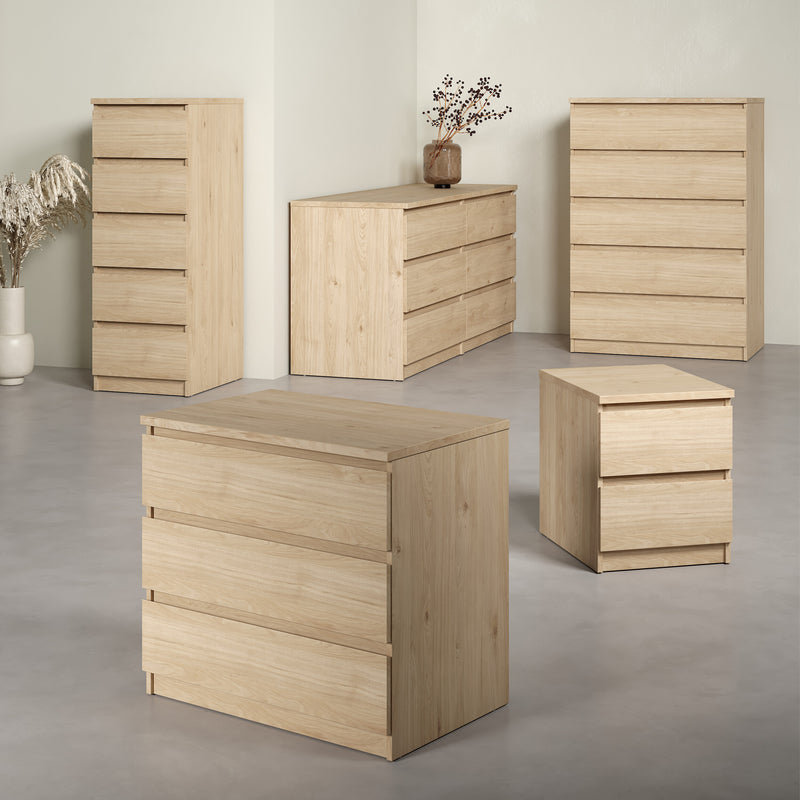 Naia Chest of 5 Drawers – Hickory Oak – image 6
