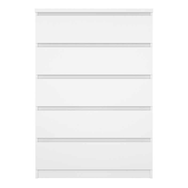 Naia Chest of 5 Drawers – White Gloss – image 2