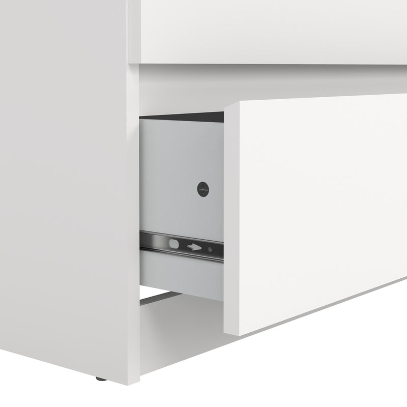 Naia Wide Chest of 6 Drawers (3+3) – White – image 6