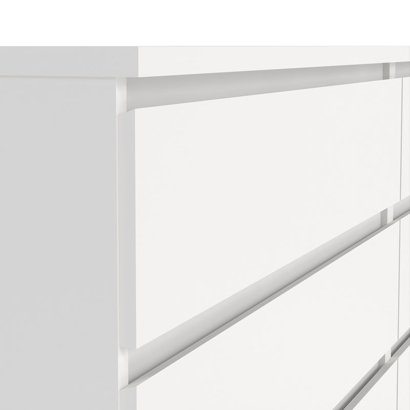 Naia Wide Chest of 6 Drawers (3+3) – White – image 7