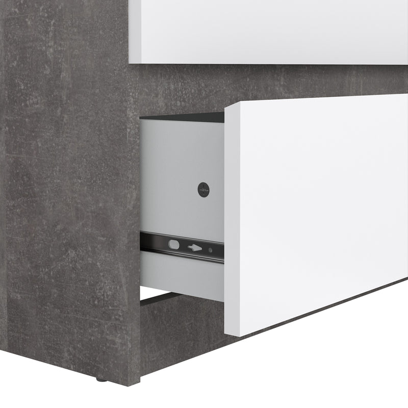 Naia Wide Chest of 6 Drawers (3+3) – Concrete Grey – image 7
