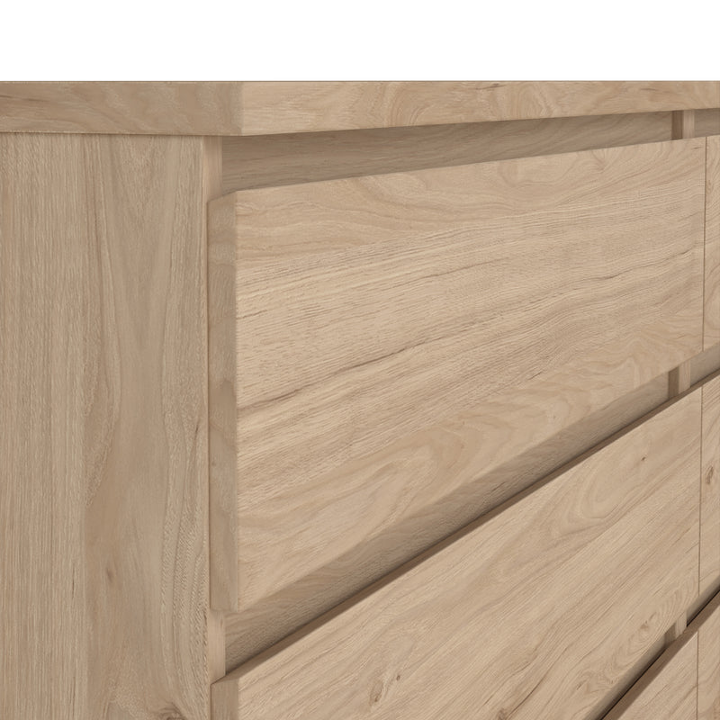 Naia Wide Chest of 6 Drawers (3+3) – Hickory Oak – image 7