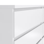 Naia Wide Chest of 6 Drawers (3+3) – White Gloss – image 6