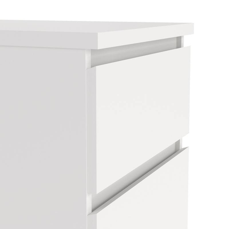 Naia Narrow Chest of 5 Drawers – White – image 6