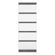 Naia Narrow Chest of 5 Drawers – Concrete Grey – image 2