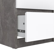 Naia Narrow Chest of 5 Drawers – Concrete Grey – image 7