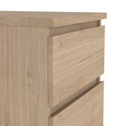 Naia Narrow Chest of 5 Drawers – Hickory Oak – image 7