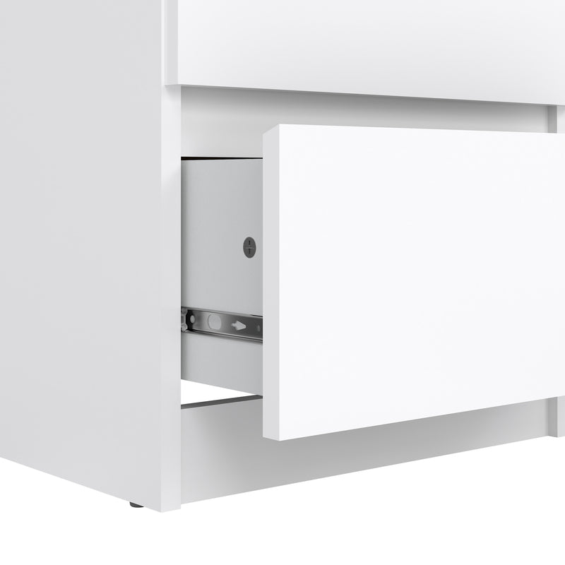 Naia Narrow Chest of 5 Drawers – White Gloss – image 7