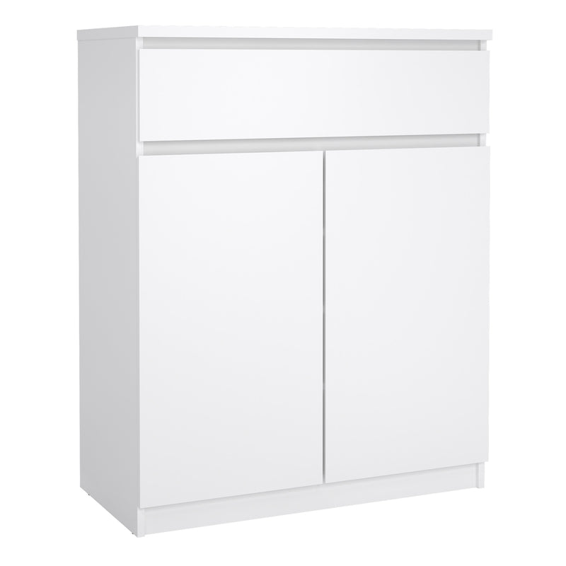 Naia Sideboard - 1 Drawer 2 Doors – White Gloss – image 1