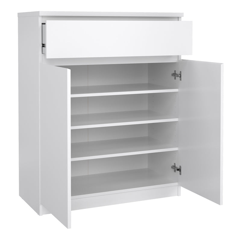 Naia Sideboard - 1 Drawer 2 Doors – White Gloss – image 4