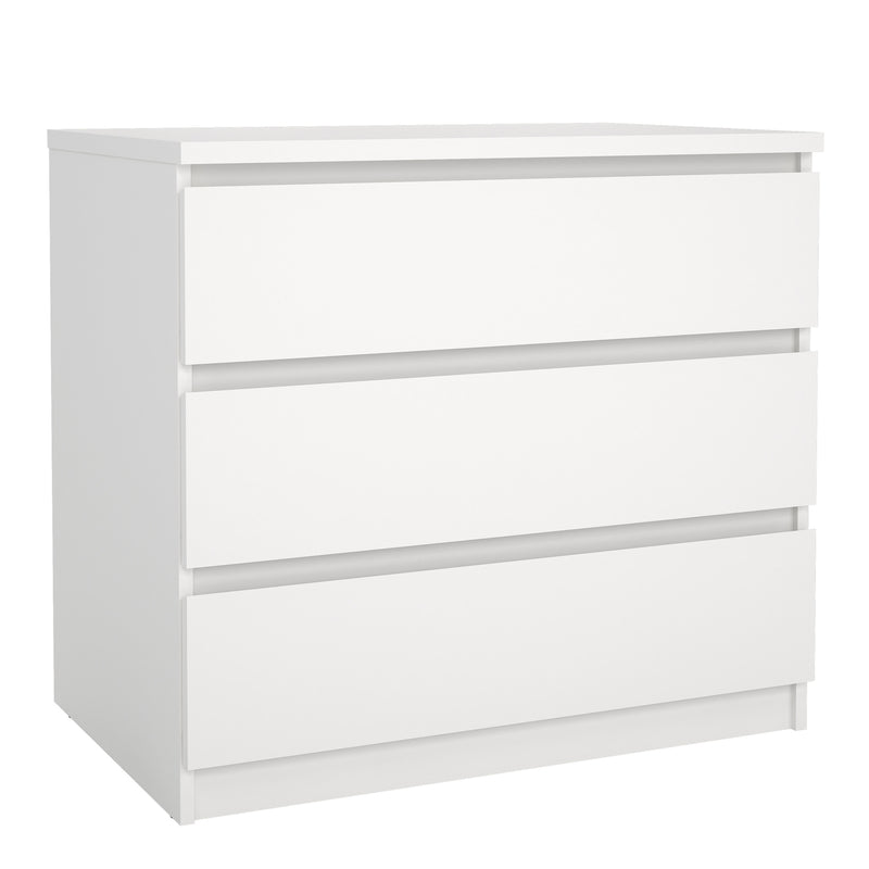Naia Chest of 3 Drawers – White – image 1