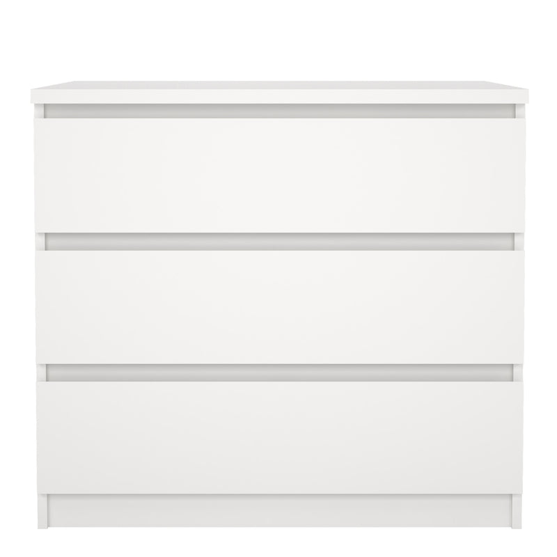 Naia Chest of 3 Drawers – White – image 2