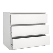 Naia Chest of 3 Drawers – White – image 4