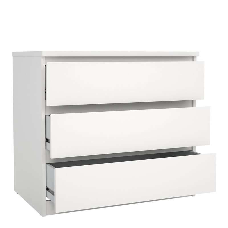 Naia Chest of 3 Drawers – White – image 4