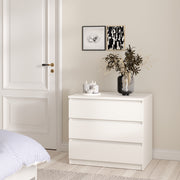 Naia Chest of 3 Drawers – White – image 5