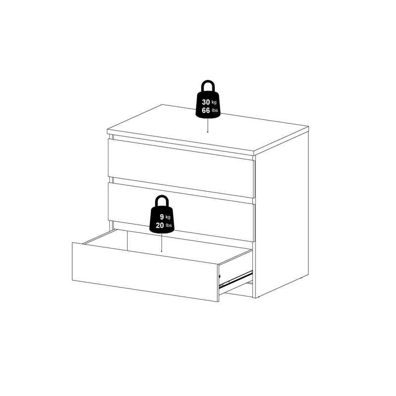 Naia Chest of 3 Drawers – Concrete Grey – image 10