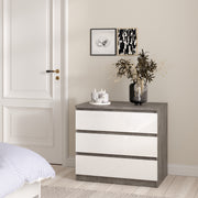 Naia Chest of 3 Drawers – Concrete Grey – image 5