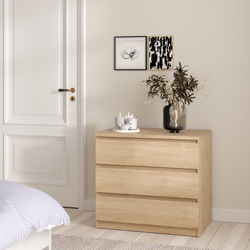 Naia Chest of 3 Drawers – Hickory Oak – image 6
