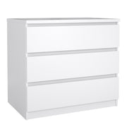 Naia Chest of 3 Drawers – White Gloss – image 1