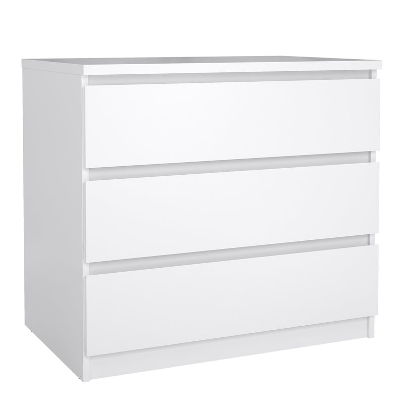 Naia Chest of 3 Drawers – White Gloss – image 1