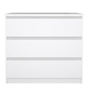 Naia Chest of 3 Drawers – White Gloss – image 2