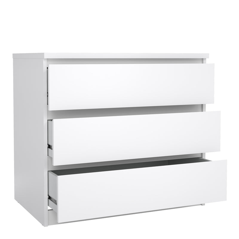 Naia Chest of 3 Drawers – White Gloss – image 4