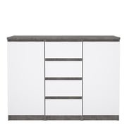 Naia Sideboard 4 Drawers 2 Doors in Jackson – Concrete Grey – image 2