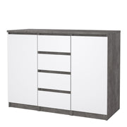 Naia Sideboard 4 Drawers 2 Doors in Jackson – Concrete Grey – image 3