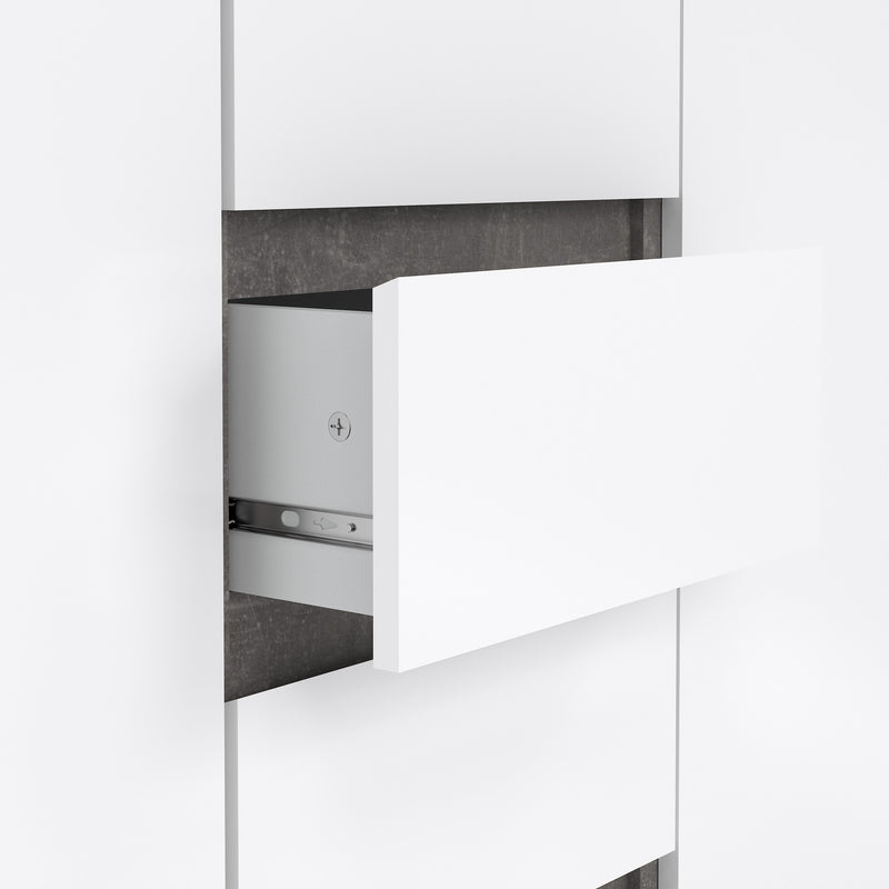 Naia Sideboard 4 Drawers 2 Doors in Jackson – Concrete Grey – image 6