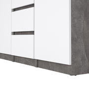 Naia Sideboard 4 Drawers 2 Doors in Jackson – Concrete Grey – image 7