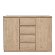 Naia Sideboard 4 Drawers 2 Doors in Jackson – Hickory Oak – image 2