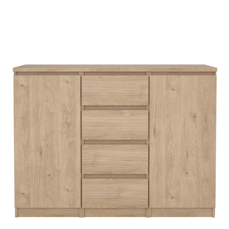 Naia Sideboard 4 Drawers 2 Doors in Jackson – Hickory Oak – image 2