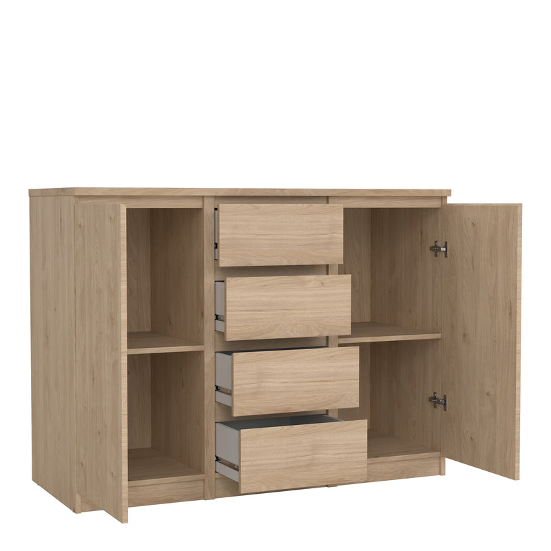 Naia Sideboard 4 Drawers 2 Doors in Jackson – Hickory Oak – image 4