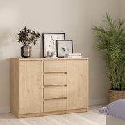 Naia Sideboard 4 Drawers 2 Doors in Jackson – Hickory Oak – image 5