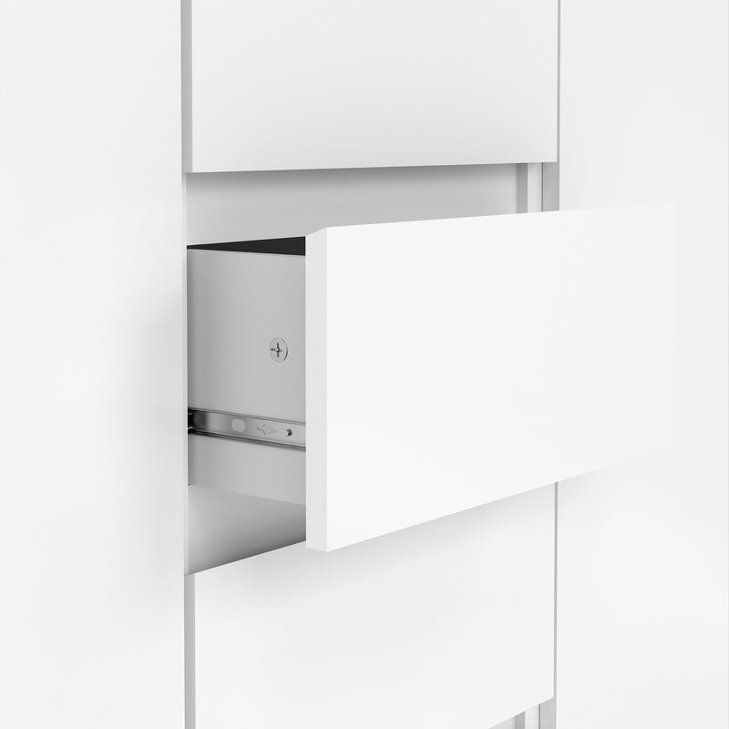 Naia Sideboard 4 Drawers 2 Doors in Jackson – White Gloss – image 6