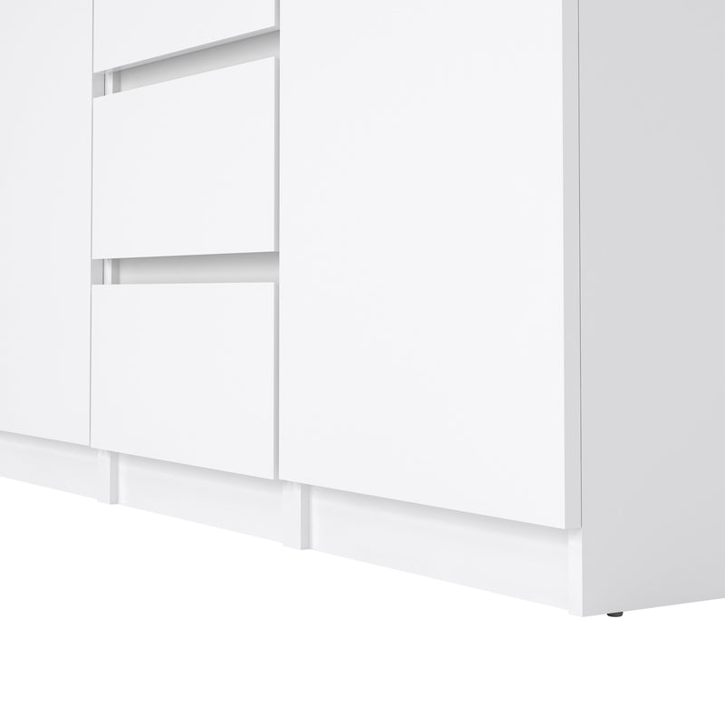 Naia Sideboard 4 Drawers 2 Doors in Jackson – White Gloss – image 7