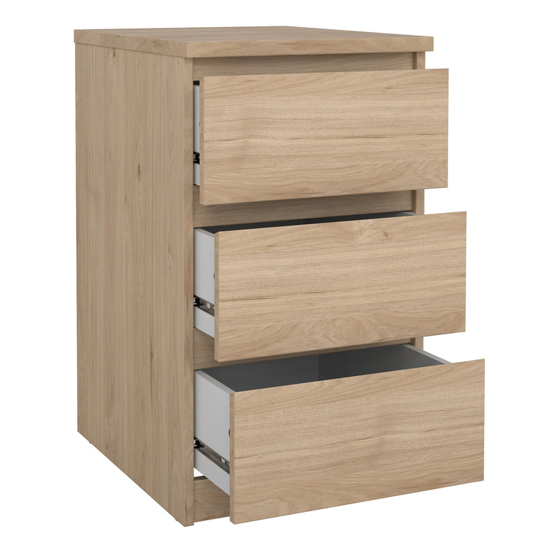 Naia Bedside 3 Drawers – Hickory Oak – image 4