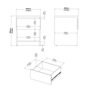 Naia Bedside 1 Drawer 1 Shelf – White – image 8