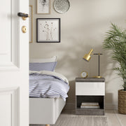 Naia Bedside 1 Drawer 1 Shelf – Concrete Grey – image 5