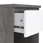 Naia Bedside 1 Drawer 1 Shelf – Concrete Grey – image 6