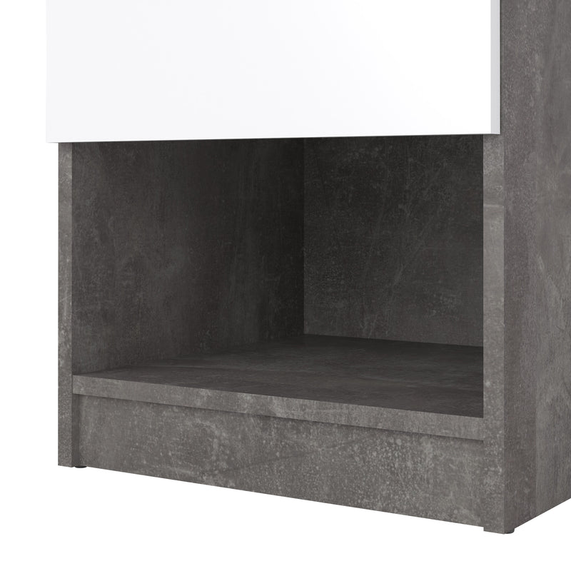 Naia Bedside 1 Drawer 1 Shelf – Concrete Grey – image 7