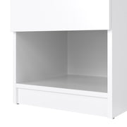 Naia Bedside 1 Drawer 1 Shelf – White Gloss – image 7