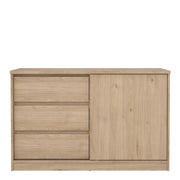 Naia Storage Unit with 1 Sliding Door and 3 Drawers in Jackson – Hickory Oak – image 2